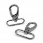 Mousquetons argent 60x45 mm pour sacs 2 pcs | Tessiland
