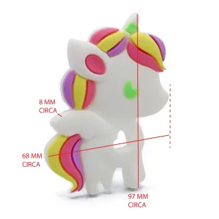 Pendentif de dentition Licorne en silicone | Tessiland