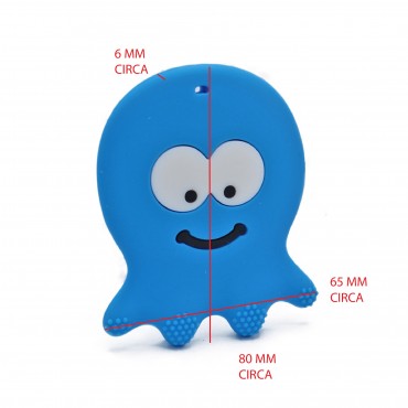 Ciondolo Dentizione Polpo Azzurro