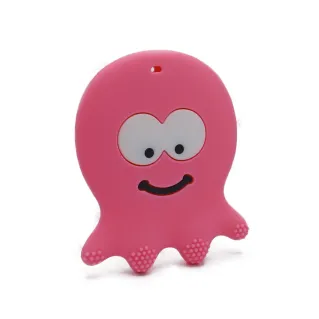 Pendentif de dentition en silicone Octopus sans BPA Rose