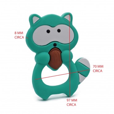 Ciondolo Dentizione Orsetto Smeraldo