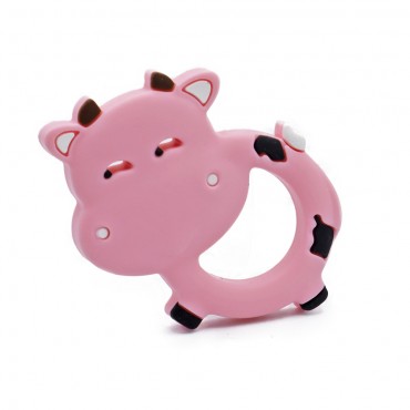Ciondolo dentizione Mucca in silicone BPA free