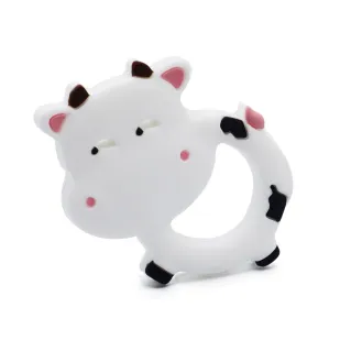 Pendentif de dentition Vache en silicone sans BPA Blanc