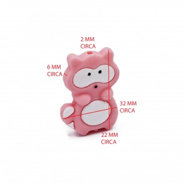 Perlina Orsetto Rosa