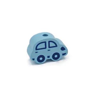 Wooden Spacer Bead for Pacifier Chains and Jewelry Azzurro