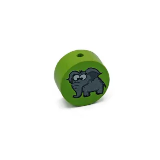 Perle séparatrice en bois pour chaînes de sucette et bijoux Vert