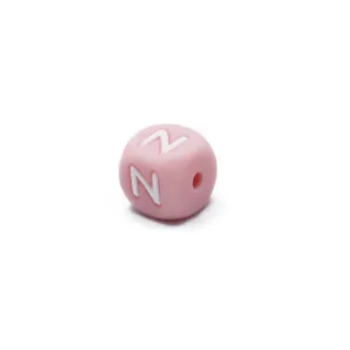 Pink Letter Silicone Die for Pacifier Chains and Jewelry Pink