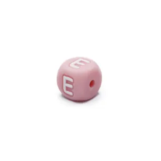 Pink Letter Silicone Die for Pacifier Chains and Jewelry Pink