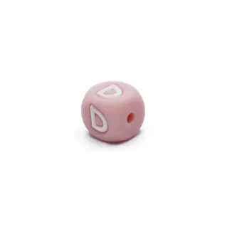 Pink Letter Silicone Die for Pacifier Chains and Jewelry Pink
