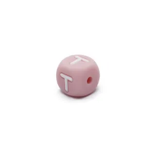 Pink Letter Silicone Die for Pacifier Chains and Jewelry Pink