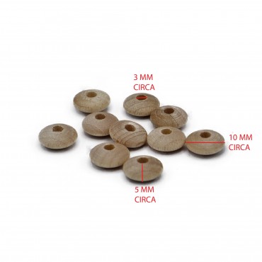 Perlina distanziatori Naturale 10pz