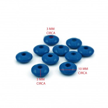 Perlina distanziatori Blu 10pz
