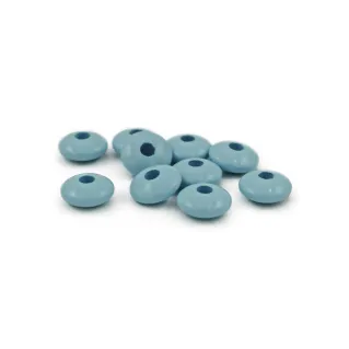 Perles en bois 10x5mm pour chaînes de tétine et bijoux Azzurro