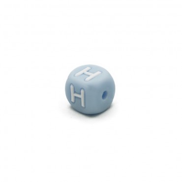 Dado lettera Azzurro H