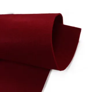 Feuille en feutre pour sacs décorations et créations DIY Bordeaux