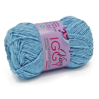 ViscoIggy cotton viscose blend n3 50g ball Azzurro