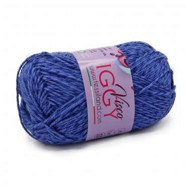 ViscoIggy misto cotone viscosa n3 gomitolo 50g Bluette