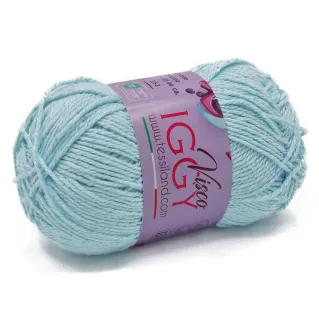 ViscoIggy mélange coton viscose n3 pelote 50g Celeste