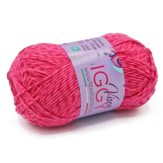ViscoIggy mezcla algodón viscosa n3 ovillo 50g Fucsia