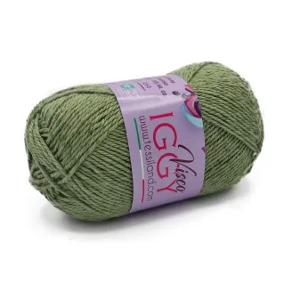 ViscoIggy mélange coton viscose n3 pelote 50g Militaire