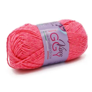 ViscoIggy mezcla algodón viscosa n3 ovillo 50g Rosa