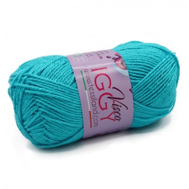 ViscoIggy misto cotone viscosa n3 gomitolo 50g Turchese