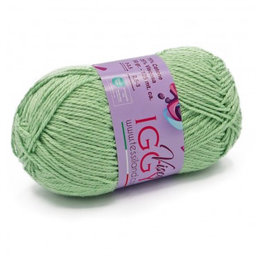 ViscoIggy misto cotone viscosa n3 gomitolo 50g Verdino