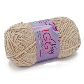 ViscoIggy cotton viscose blend n3 50g ball Beige