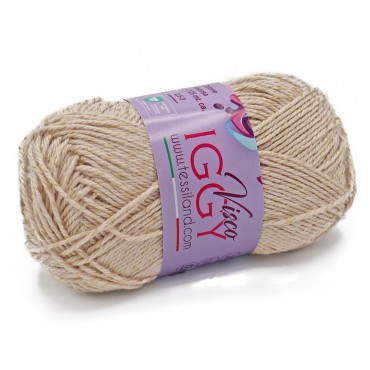 ViscoIggy misto cotone viscosa n3 gomitolo 50g Beige