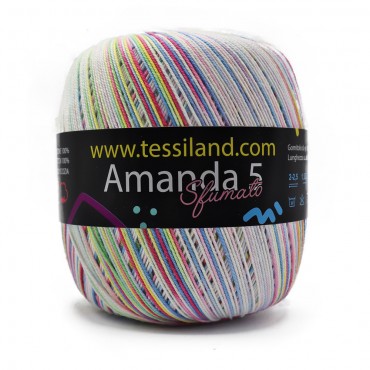 AmandaSfumato fil d’Ecosse dégradé n5 pelote 100g Lollipop