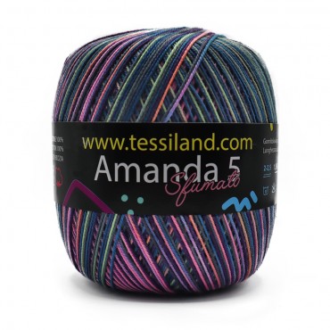 AmandaSfumato fil d’Ecosse dégradé n5 pelote 100g Paradise