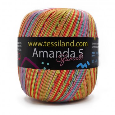 AmandaSfumato Cotton Lisle shaded n5 100g ball Party