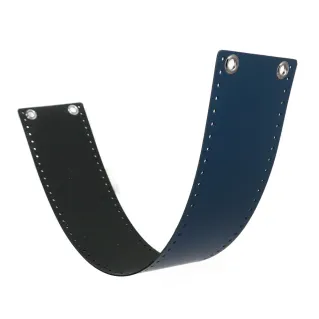 AlexQueen Bag Set Faux Leather Belt for Crochet Bags Navy