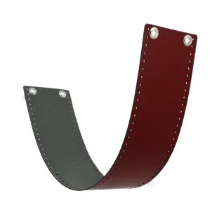 AlexQueen Bag Set Faux Leather Belt for Crochet Bags Bordeaux