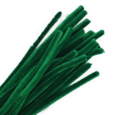 Fili di ciniglia modellabili metallo scovolino Verde