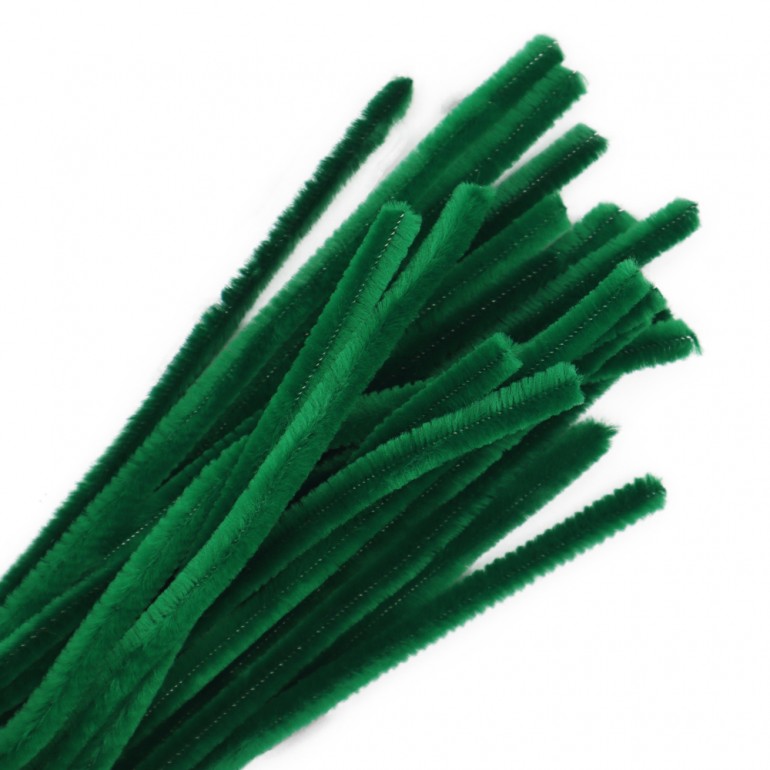 Fili di ciniglia modellabili metallo scovolino Verde