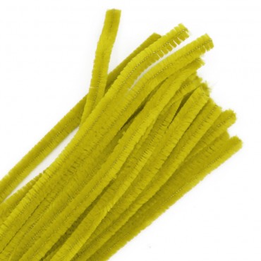 Fili di ciniglia modellabili metallo scovolino Giallo