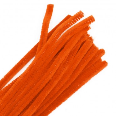 Fili di ciniglia modellabili metallo scovolino Arancio