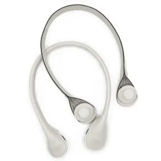 Asas estilo Obag con cierre de tornillo para bolsas medianas y grandes Blanco
