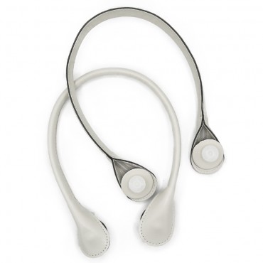 Manici stile Obag con chiusura a vite per borse medie e grandi Bianco