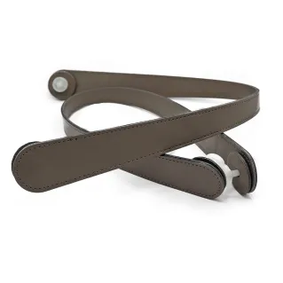 Screw Handles in Eco Leather with Screw Attachment Made in Italy Tortora