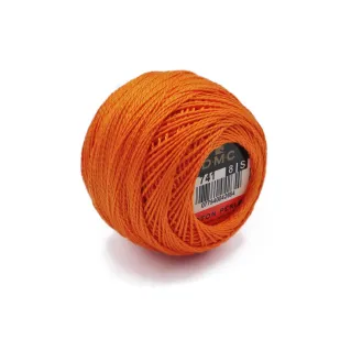DMC Pearl Cotton No 8 10g ball Arancio 741