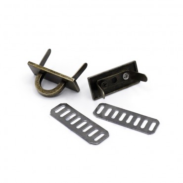 Ponticelli con placca  rettangolare 30x13 Bronzo 2pz