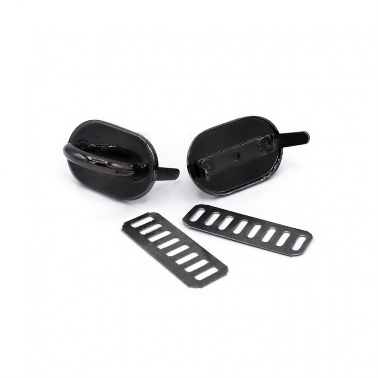 Ponticelli con placca ovale 30x19 Canna di fucile 2pz