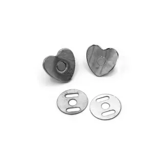 Bouton magnétique Cœur pour sac avec ailettes Argento