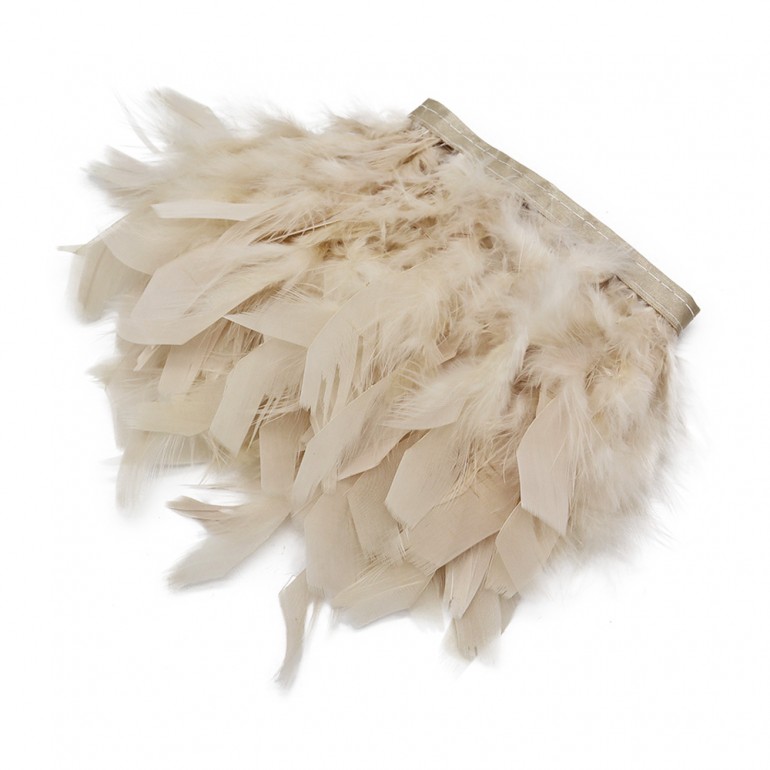 Feather Fringe Cream 1mt