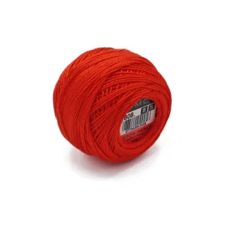 DMC Pearl Cotton No 8 10g ball Arancio 608