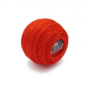 Cotone Perlè DMC n 8 gomitolo 10g Arancio 947