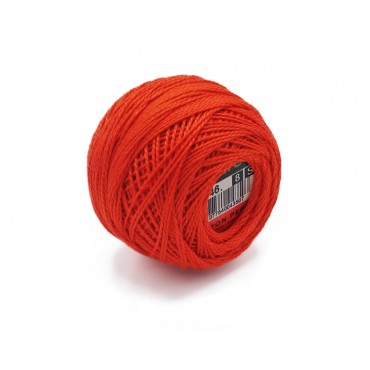 Cotone Perlè DMC n 8 gomitolo 10g Arancio 946