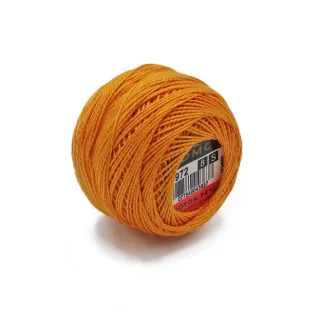 DMC Pearl Cotton No 8 10g ball Giallo Scuro 972